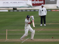 David Bedingham of Durham bats during the Vitality County Championship match between Durham Cricket and Lancashire at the Seat Unique Rivers...