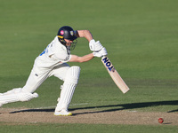 Colin Ackerman bats during the Vitality County Championship match between Durham Cricket and Lancashire at the Seat Unique Riverside in Ches...