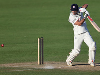 David Bedingham of Durham bats during the Vitality County Championship match between Durham Cricket and Lancashire at the Seat Unique Rivers...