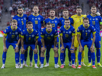 Team Bosnia and Herzegovina before the UEFA Nations League Group A3 match at Puskas Arena in Budapest, Hungary, on September 10, 2024. (