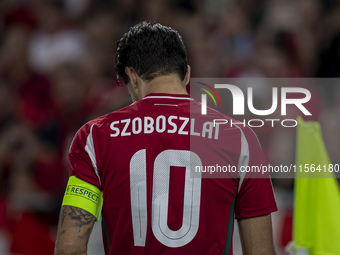 Dominik Szoboszlai of Hungary during the UEFA Nations League Group A3 match at Puskas Arena in Budapest, Hungary, on September 10, 2024. (