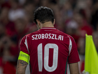 Dominik Szoboszlai of Hungary during the UEFA Nations League Group A3 match at Puskas Arena in Budapest, Hungary, on September 10, 2024. (