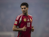 Dominik Szoboszlai of Hungary during the UEFA Nations League Group A3 match at Puskas Arena in Budapest, Hungary, on September 10, 2024. (