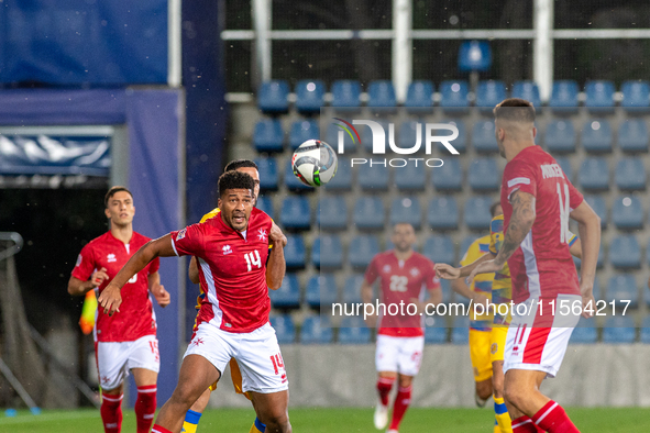 Players are in action during the UEFA Nations League 2024 - League phase - Matchday 2 match between Andorra and Malta at Estadi Nacional d'A...