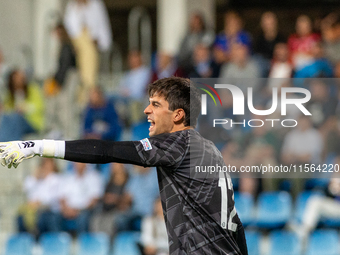 Iker Alvarez of Andorra is in action during the UEFA Nations League 2024 - League phase - Matchday 2 match between Andorra and Malta at Esta...