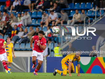 Players are in action during the UEFA Nations League 2024 - League phase - Matchday 2 match between Andorra and Malta at Estadi Nacional d'A...