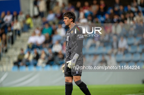 Iker Alvarez of Andorra is in action during the UEFA Nations League 2024 - League phase - Matchday 2 match between Andorra and Malta at Esta...