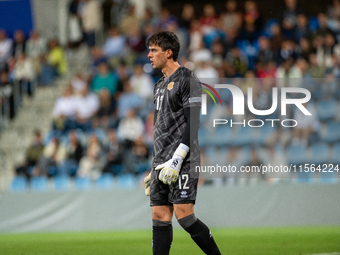 Iker Alvarez of Andorra is in action during the UEFA Nations League 2024 - League phase - Matchday 2 match between Andorra and Malta at Esta...