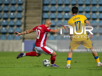 Teddy Teuma of Malta is in action during the UEFA Nations League 2024 - League phase - Matchday 2 match between Andorra and Malta at Estadi...