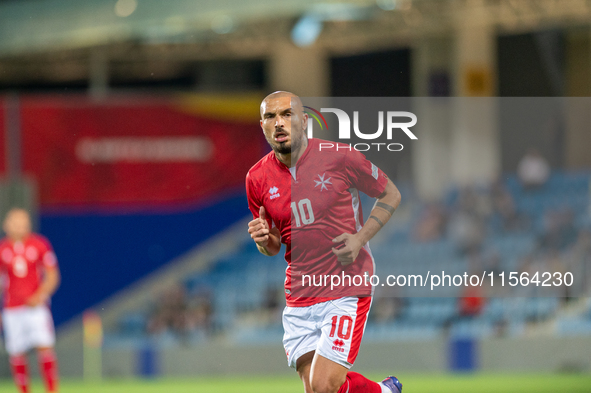 Teddy Teuma of Malta is in action during the UEFA Nations League 2024 - League phase - Matchday 2 match between Andorra and Malta at Estadi...