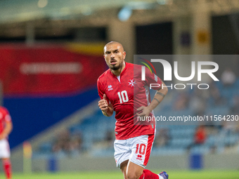 Teddy Teuma of Malta is in action during the UEFA Nations League 2024 - League phase - Matchday 2 match between Andorra and Malta at Estadi...