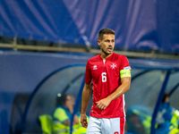 Matthew Guillaumier of Malta is in action during the UEFA Nations League 2024 - League phase - Matchday 2 match between Andorra and Malta at...