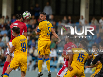 Players are in action during the UEFA Nations League 2024 - League phase - Matchday 2 match between Andorra and Malta at Estadi Nacional d'A...