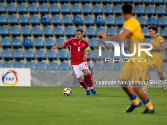 Matthew Guillaumier of Malta is in action during the UEFA Nations League 2024 - League phase - Matchday 2 match between Andorra and Malta at...