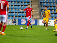 Matthew Guillaumier of Malta is in action during the UEFA Nations League 2024 - League phase - Matchday 2 match between Andorra and Malta at...