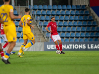 Kurt Shaw of Malta is in action during the UEFA Nations League 2024 - League phase - Matchday 2 match between Andorra and Malta at Estadi Na...