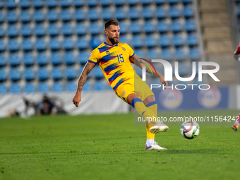 Moises San Nicolas of Andorra is in action during the UEFA Nations League 2024 - League phase - Matchday 2 match between Andorra and Malta a...