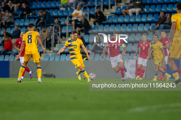 Players are in action during the UEFA Nations League 2024 - League phase - Matchday 2 match between Andorra and Malta at Estadi Nacional d'A...