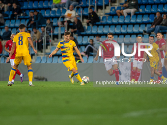 Players are in action during the UEFA Nations League 2024 - League phase - Matchday 2 match between Andorra and Malta at Estadi Nacional d'A...