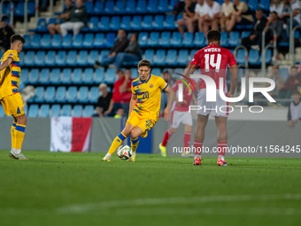 Players are in action during the UEFA Nations League 2024 - League phase - Matchday 2 match between Andorra and Malta at Estadi Nacional d'A...