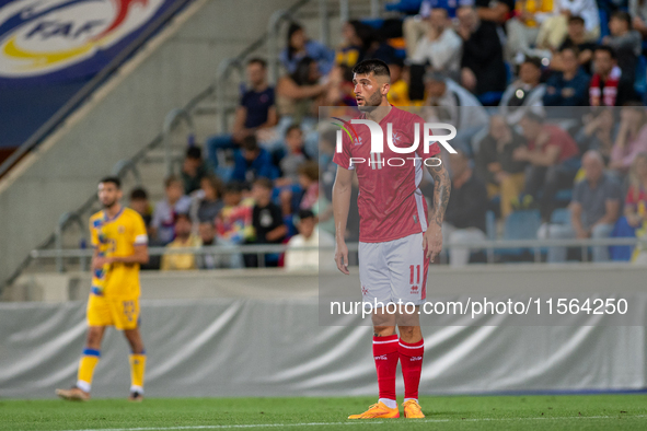 Luke Montebello of Malta is in action during the UEFA Nations League 2024 - League phase - Matchday 2 match between Andorra and Malta at Est...