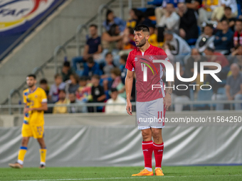 Luke Montebello of Malta is in action during the UEFA Nations League 2024 - League phase - Matchday 2 match between Andorra and Malta at Est...