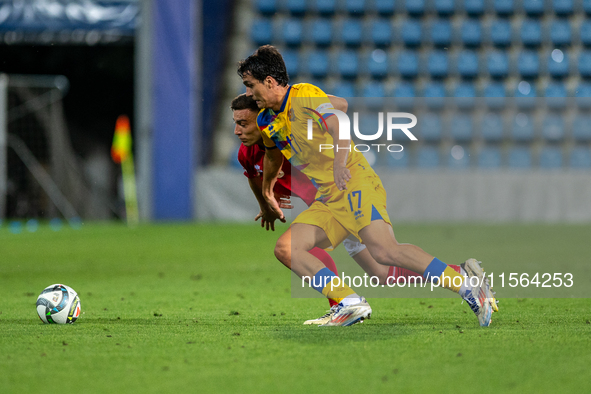 Joan Cervos of Andorra is in action during the UEFA Nations League 2024 - League phase - Matchday 2 match between Andorra and Malta at Estad...