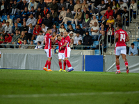 Malta players celebrate after scoring a goal during the UEFA Nations League 2024 - League phase - Matchday 2 match between Andorra and Malta...