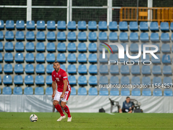 Zach Muscat of Malta is in action during the UEFA Nations League 2024 - League phase - Matchday 2 match between Andorra and Malta at Estadi...