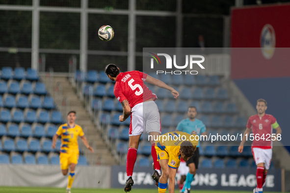 Players are in action during the UEFA Nations League 2024 - League phase - Matchday 2 match between Andorra and Malta at Estadi Nacional d'A...