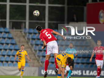 Players are in action during the UEFA Nations League 2024 - League phase - Matchday 2 match between Andorra and Malta at Estadi Nacional d'A...