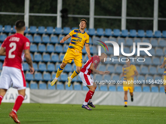 Players are in action during the UEFA Nations League 2024 - League phase - Matchday 2 match between Andorra and Malta at Estadi Nacional d'A...