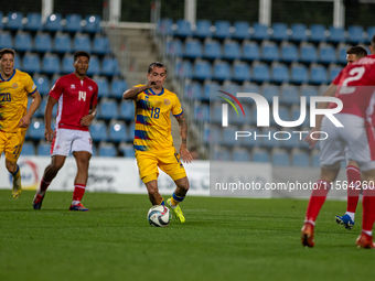 Jesus Rubio of Andorra is in action during the UEFA Nations League 2024 - League phase - Matchday 2 match between Andorra and Malta at Estad...