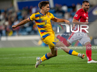 Albert Rosas of Andorra is in action during the UEFA Nations League 2024 - League phase - Matchday 2 match between Andorra and Malta at Esta...