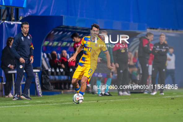 Joan Cervos of Andorra is in action during the UEFA Nations League 2024 - League phase - Matchday 2 match between Andorra and Malta at Estad...