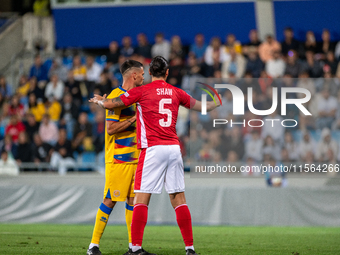 Players are in action during the UEFA Nations League 2024 - League phase - Matchday 2 match between Andorra and Malta at Estadi Nacional d'A...