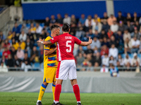 Players are in action during the UEFA Nations League 2024 - League phase - Matchday 2 match between Andorra and Malta at Estadi Nacional d'A...