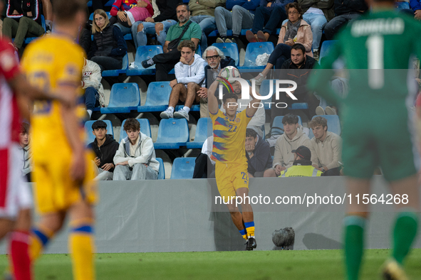 Players are in action during the UEFA Nations League 2024 - League phase - Matchday 2 match between Andorra and Malta at Estadi Nacional d'A...