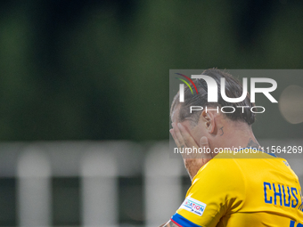 Jesus Rubio of Andorra is in action during the UEFA Nations League 2024 - League phase - Matchday 2 match between Andorra and Malta at Estad...