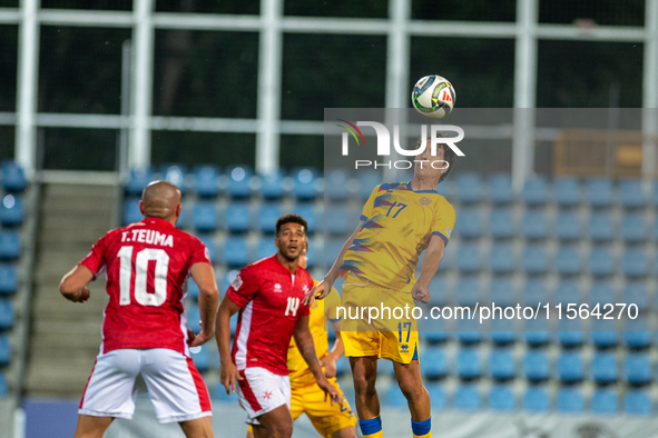 Joan Cervos of Andorra is in action during the UEFA Nations League 2024 - League phase - Matchday 2 match between Andorra and Malta at Estad...