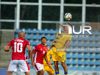 Joan Cervos of Andorra is in action during the UEFA Nations League 2024 - League phase - Matchday 2 match between Andorra and Malta at Estad...