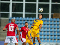 Joan Cervos of Andorra is in action during the UEFA Nations League 2024 - League phase - Matchday 2 match between Andorra and Malta at Estad...