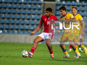 Kyrian Nwoko of Malta is in action during the UEFA Nations League 2024 - League phase - Matchday 2 match between Andorra and Malta at Estadi...