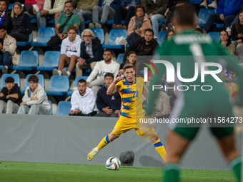 Joao Teixeira of Andorra is in action during the UEFA Nations League 2024 - League phase - Matchday 2 match between Andorra and Malta at Est...