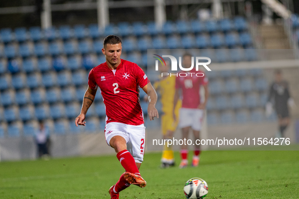 Jean Borg of Malta is in action during the UEFA Nations League 2024 - League phase - Matchday 2 match between Andorra and Malta at Estadi Na...