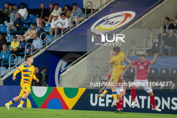 Players are in action during the UEFA Nations League 2024 - League phase - Matchday 2 match between Andorra and Malta at Estadi Nacional d'A...