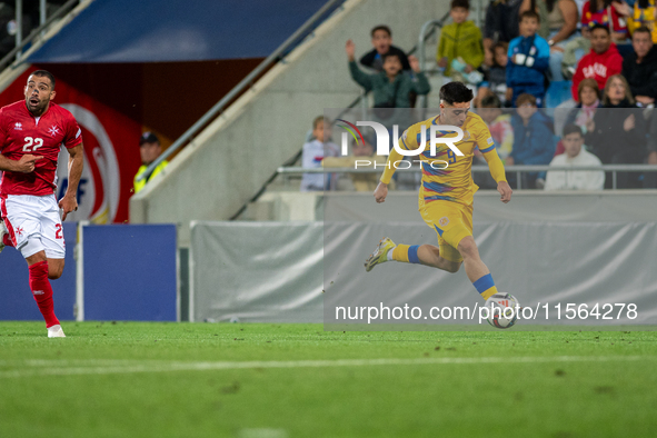 Ricard Fernandez of Andorra is in action during the UEFA Nations League 2024 - League phase - Matchday 2 match between Andorra and Malta at...