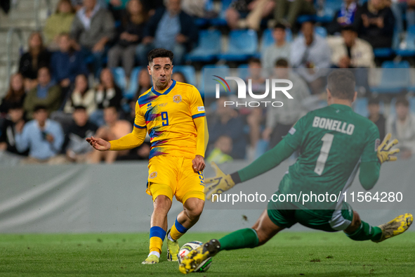 Ricard Fernandez of Andorra is in action during the UEFA Nations League 2024 - League phase - Matchday 2 match between Andorra and Malta at...