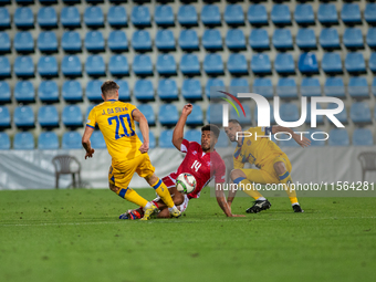 Players are in action during the UEFA Nations League 2024 - League phase - Matchday 2 match between Andorra and Malta at Estadi Nacional d'A...