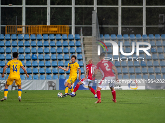 Players are in action during the UEFA Nations League 2024 - League phase - Matchday 2 match between Andorra and Malta at Estadi Nacional d'A...